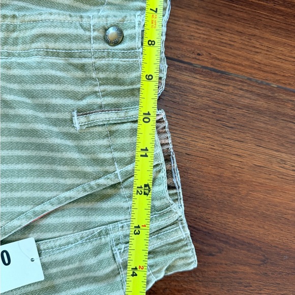 BDG Beige Striped Cargo Pants green stripe tomato fish print SOLD OUT HTF - Picture 3 of 4